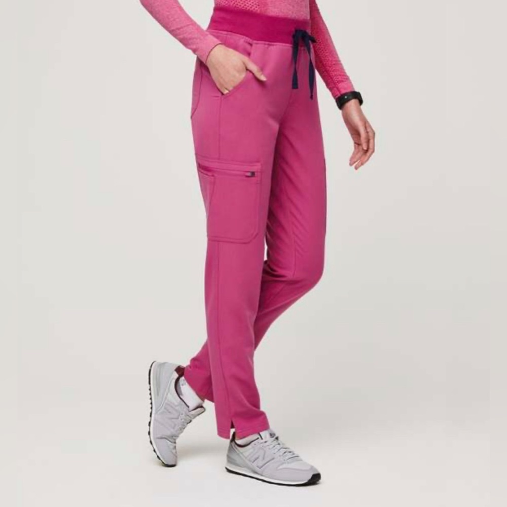 Figs Scrub Pant - Electric Orchid - Yolo 2.0 Skinny - Women’s Large - Never Worn